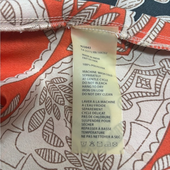 FYLO BLACK & RED CUT OUT CASUAL SUMMER BEACH RESORT COVERUP SLEEVELESS TOP SZ L - Picture 10 of 10